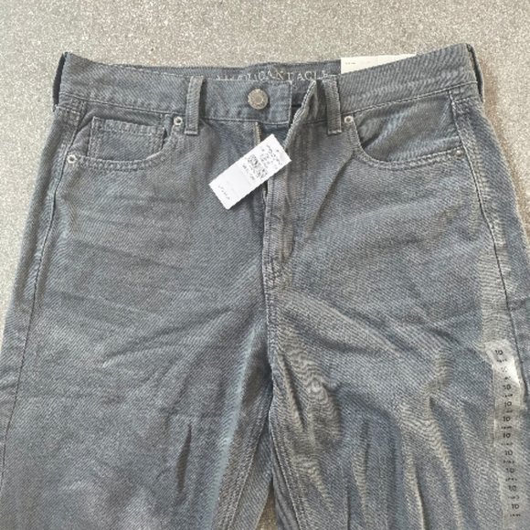 American Eagle Grey High Rise Mom Jean - Picture 2 of 3